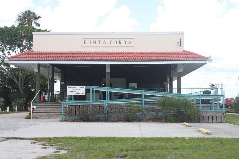 Punta Gorda Railroad Depot rearview image. Click for full size.