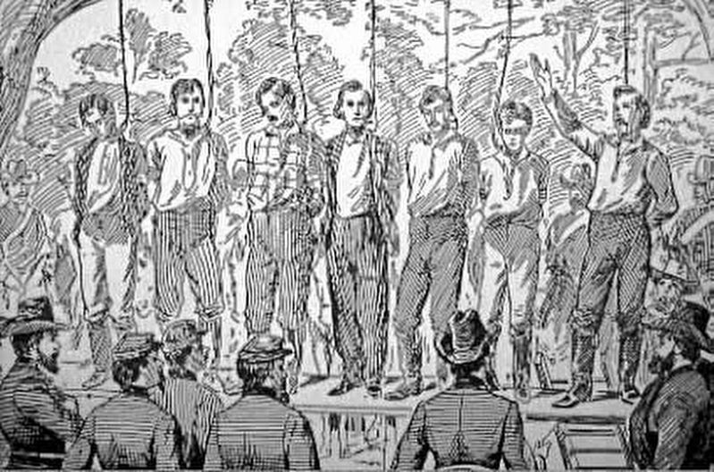 The Hanging of Andrews' Raiders image. Click for full size.