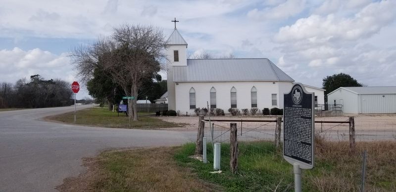 The view of the George Lord Marker from the highway image. Click for full size.
