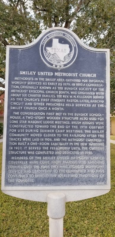 Smiley United Methodist Church Marker image. Click for full size.