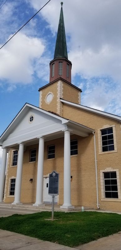 First Baptist Church of Nixon and Marker image. Click for full size.