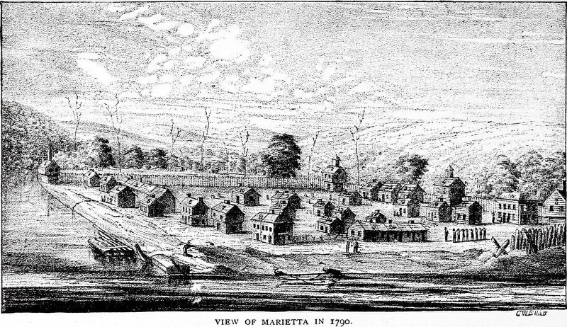 View of Marietta in 1790 image. Click for full size.