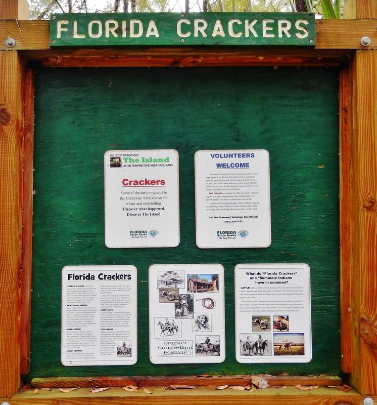 Florida Crackers Marker image. Click for full size.