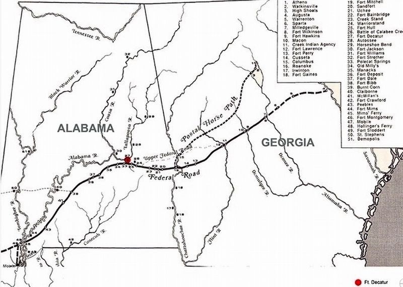 The Old Federal Road through Georgia and Alabama image. Click for full size.