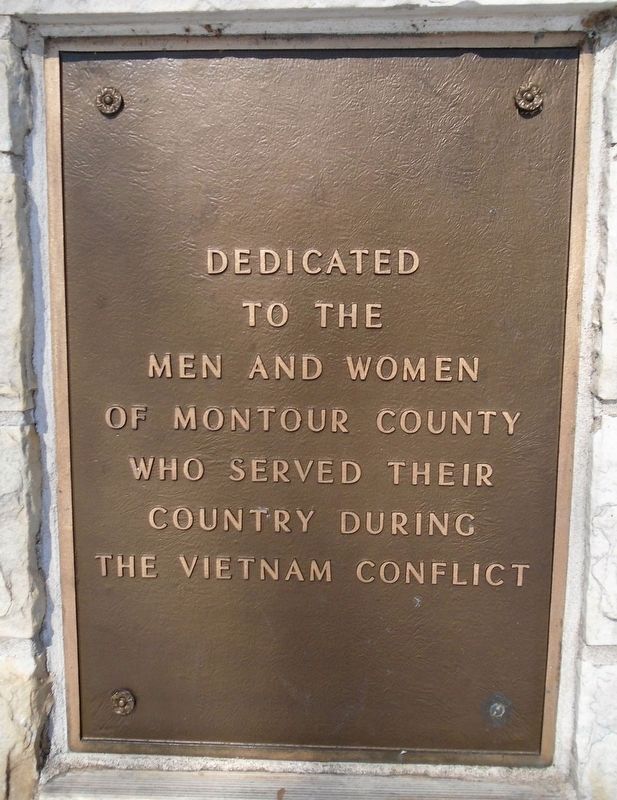 Korean and Vietnam Wars Memorial - Vietnam Dedication Marker image. Click for full size.