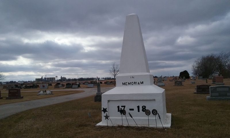 Wiltsie Cemetery World War Memorial image. Click for full size.