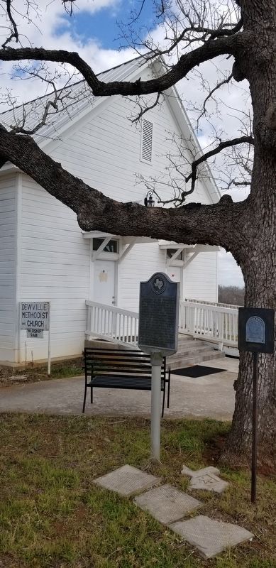 The front entrance to the Dewville United Methodist Church. Click for full size. The front entrance to the Dewville United Methodist Church image. Click for full size.