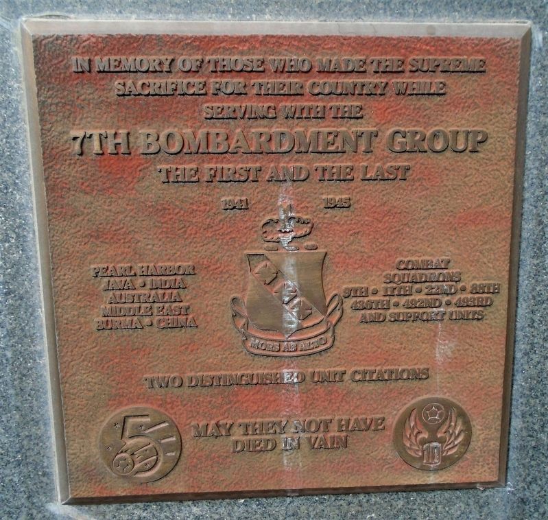 7th Bombardment Group Marker image. Click for full size.