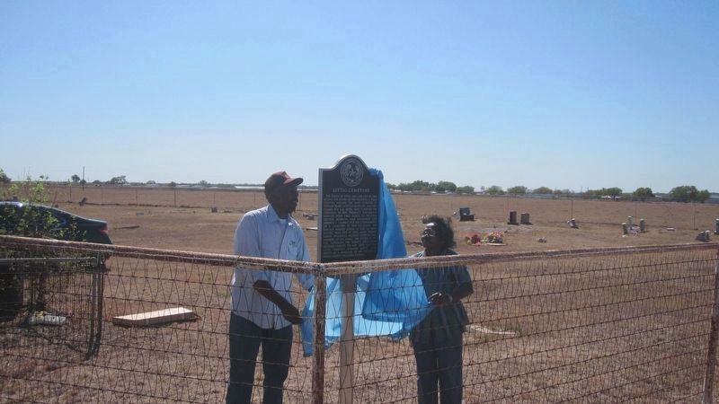 Littig Cemetery and Marker image. Click for full size.