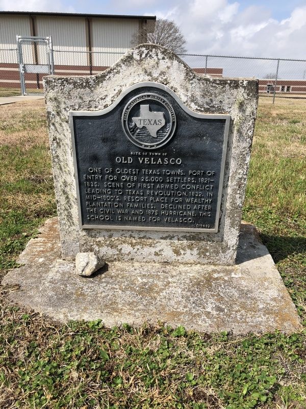 Site of Town of Old Velasco Marker image. Click for full size.