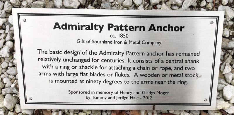 Admiralty Pattern Anchor Marker image. Click for full size.