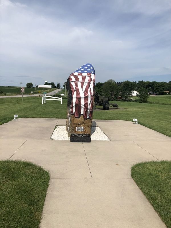 Gladbrook Freedom Rock Veterans Memorial image. Click for full size.