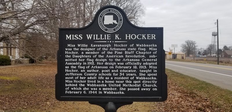 Miss Willie K. Hocker Marker image. Click for full size.