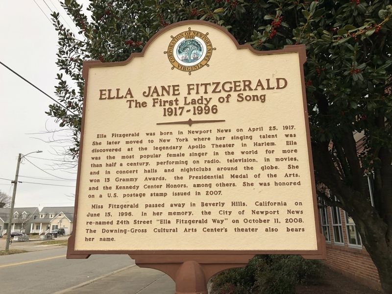 Ella Jane Fitzgerald Marker image. Click for full size.