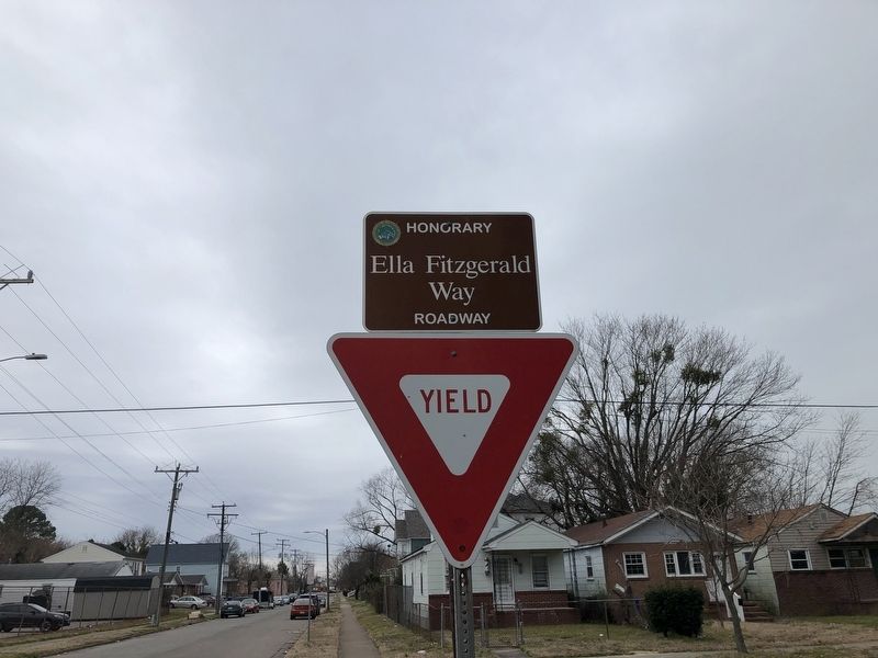 Ella Jane Fitzgerald Way signage image. Click for full size.
