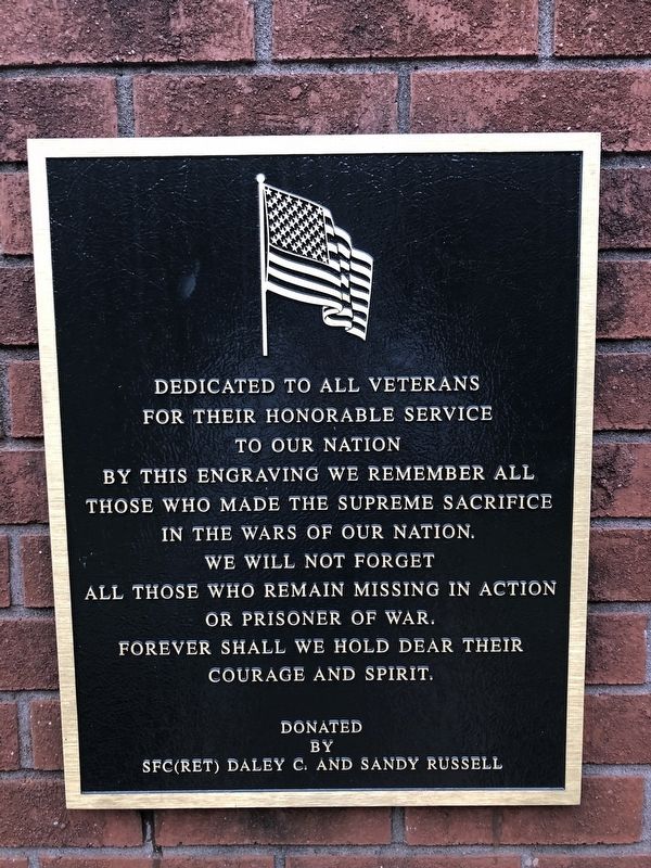 Veterans Memorial. Click for full size. Veterans Memorial image. Click for full size.