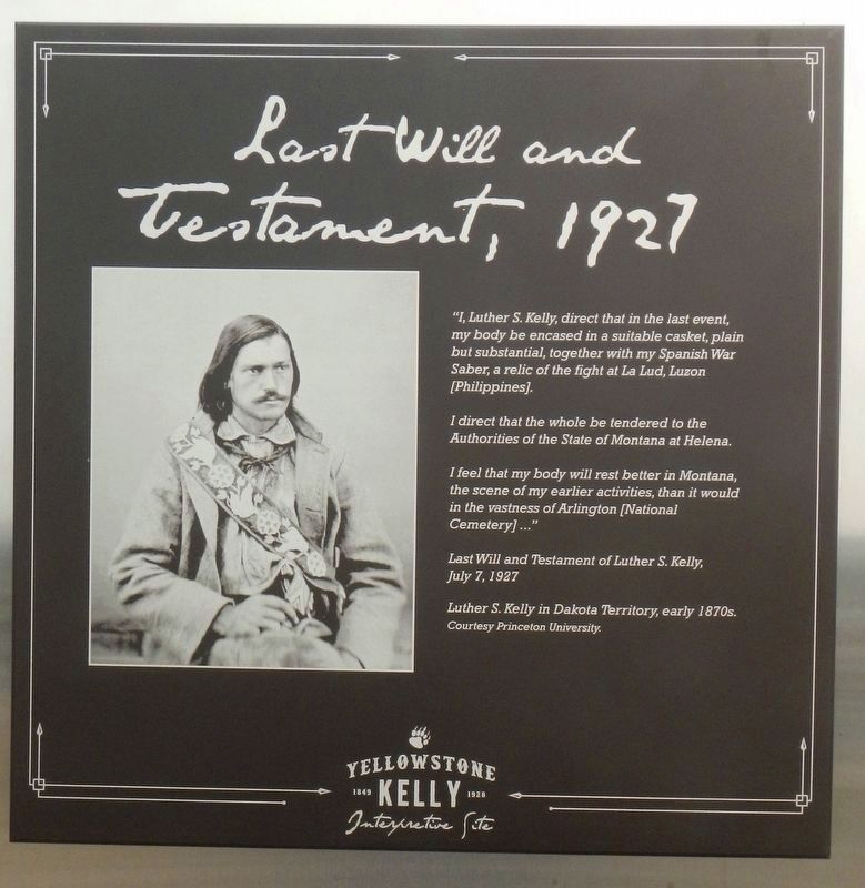 Last Will and Testament, 1927 image. Click for full size.