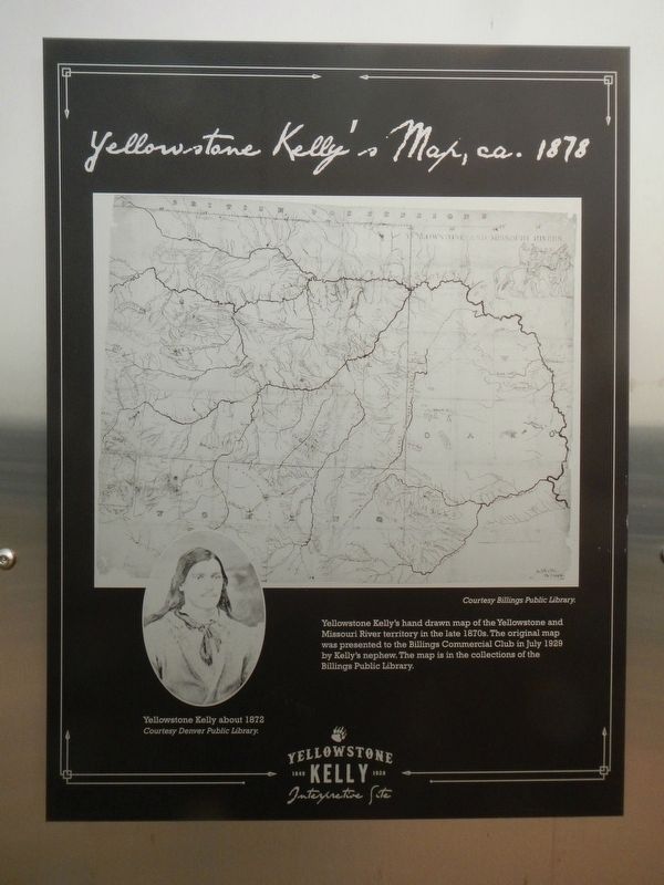 Yellowstone Kelly's Map, ca. 1878 image. Click for full size.