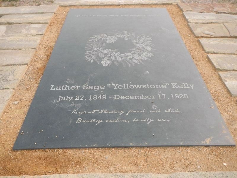 The grave of Luther Sage "Yellowstone" Kelly image. Click for full size.