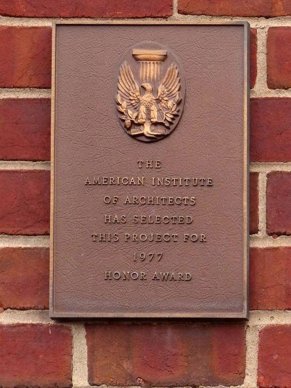 AIA Honor Award. Click for full size. AIA Honor Award image. Click for full size.
