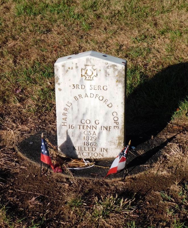 One Of Only Two Marked Graves In The Confederate Cemetery image. Click for full size.