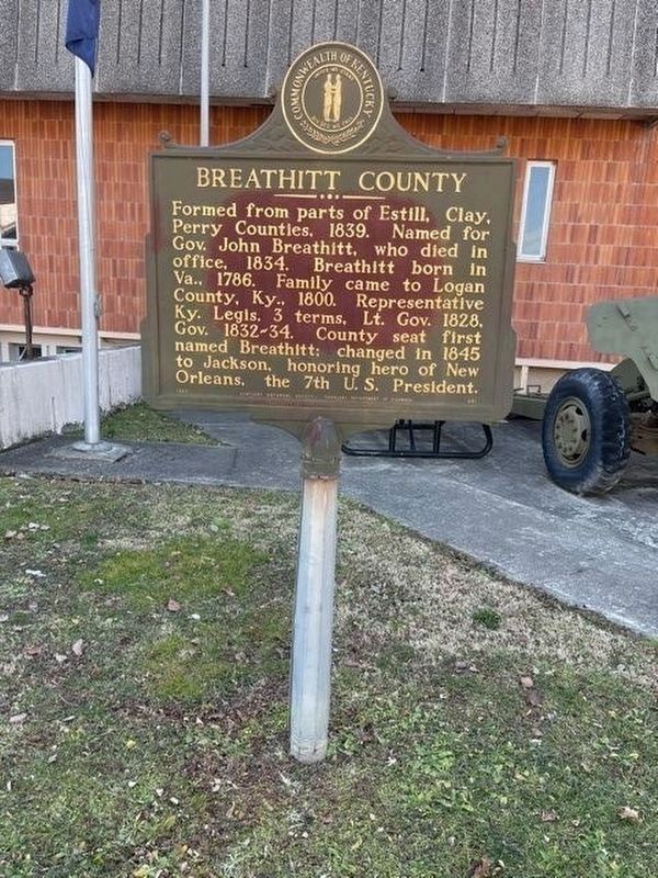 Breathitt County Marker image. Click for full size.