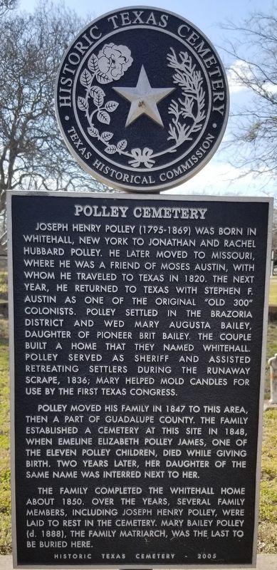 Polley Cemetery Marker image. Click for full size.