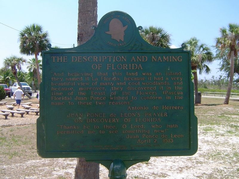 The Description and Naming of Florida Marker image. Click for full size.