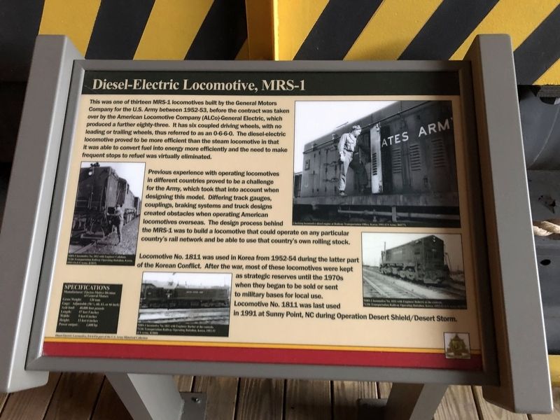 Diesel-Electric Locomotive, MRS-1 Marker image. Click for full size.