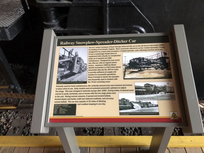 Railway Snowplow - Spreader - Ditcher Car Marker image. Click for full size.