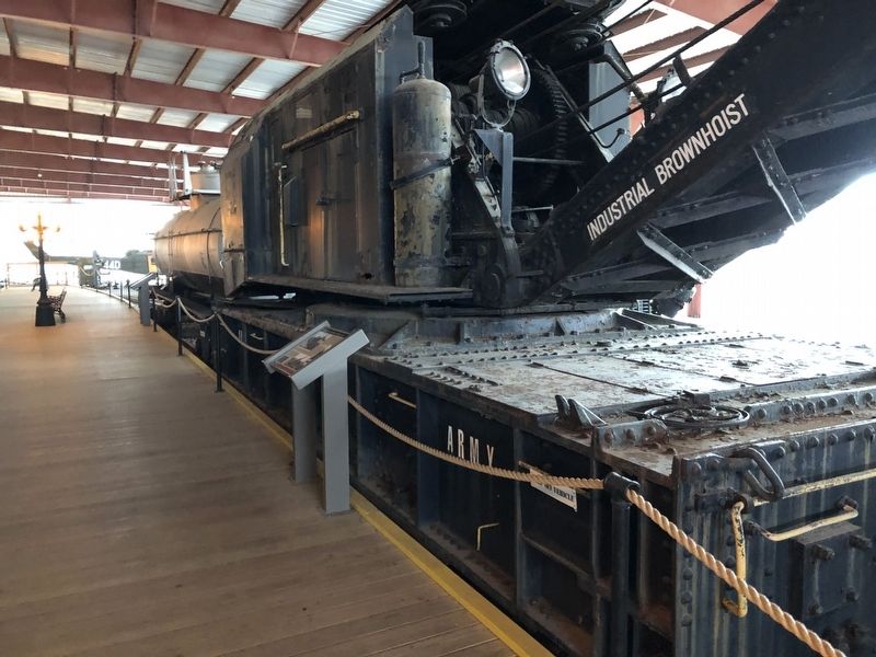 Wrecking Steam Locomotive Railway Crane Marker image. Click for full size.