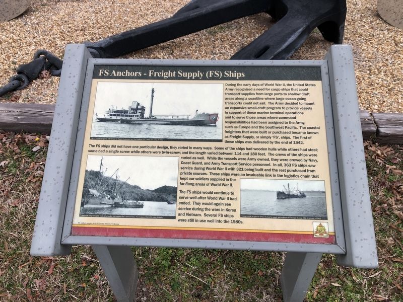 FS Anchors - Freight Supply (FS) Ships Marker. Click for full size. FS Anchors - Freight Supply (FS) Ships Marker image. Click for full size.