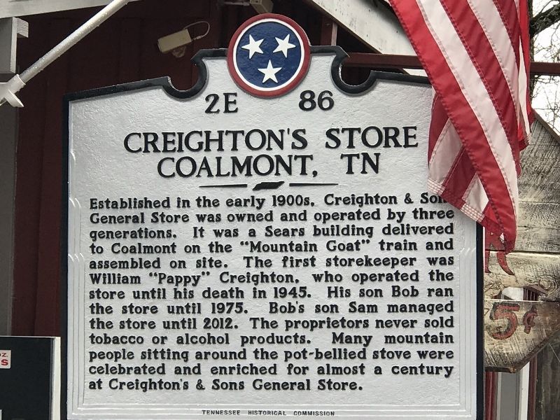 Creighton's Store Marker image. Click for full size.