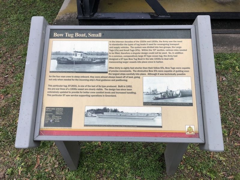 Bow Tug Boat, Small Marker image. Click for full size.