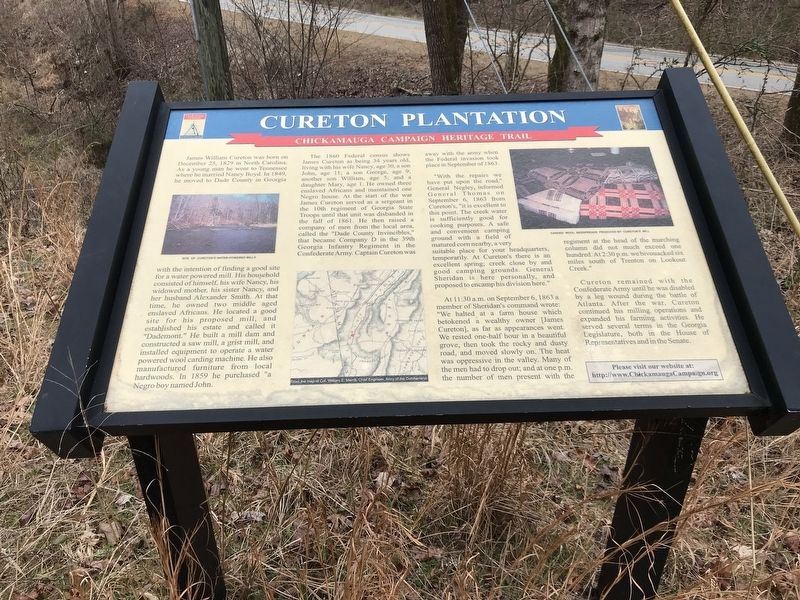 Cureton Plantation Marker image. Click for full size.