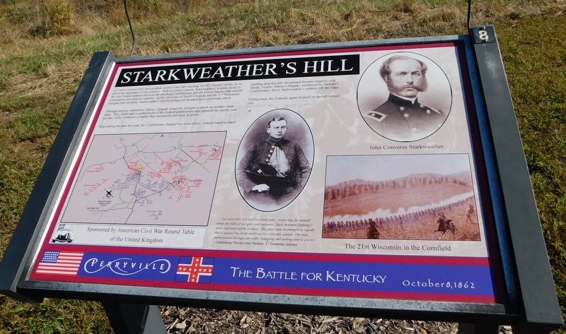 Starkweather's Hill Marker image. Click for full size.