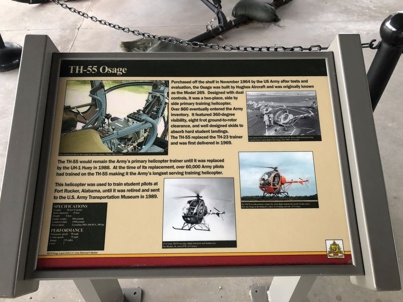 TH-55 Osage Marker. Click for full size. TH-55 Osage Marker image. Click for full size.