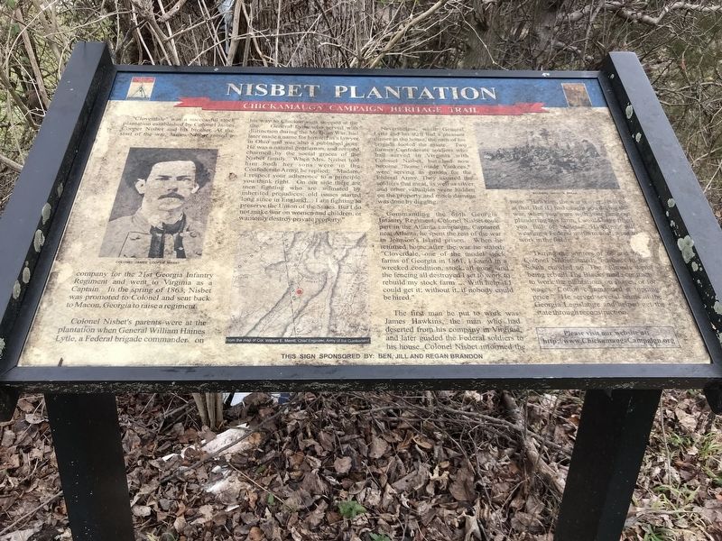 Nisbet Plantation Marker image. Click for full size.