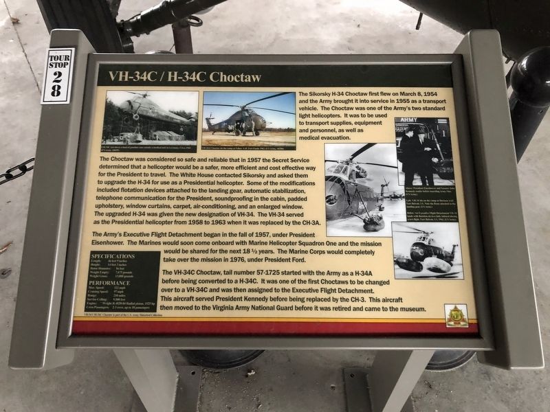 VH-34C / H-34C Choctaw Marker image. Click for full size.