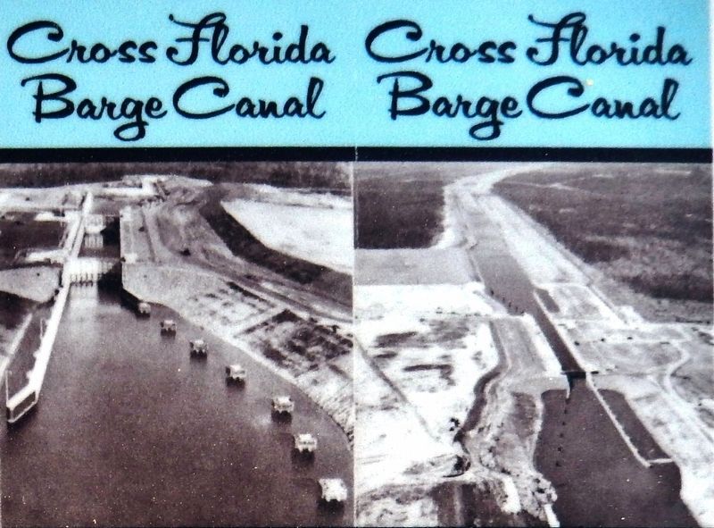 Marker detail: Cross Florida Barge Canal leaflet image. Click for full size.