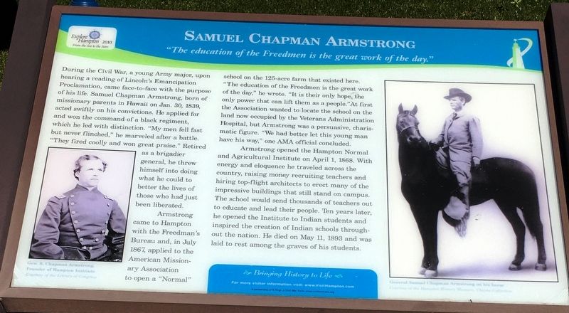 Samuel Chapman Armstrong Marker image. Click for full size.