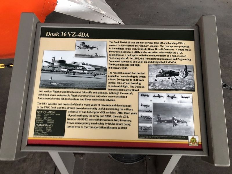 Doak 16 VZ-4DA Marker image. Click for full size.