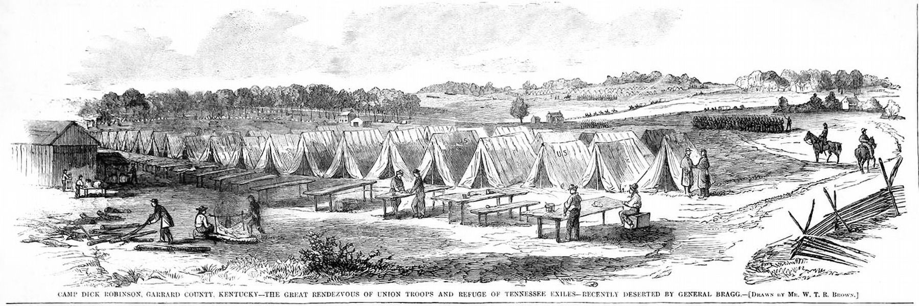 Camp Dick Robinson. Click for full size. Camp Dick Robinson image. Click for full size.