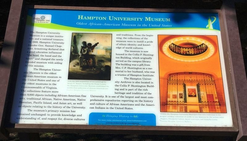 Hampton University Museum Marker image. Click for full size.