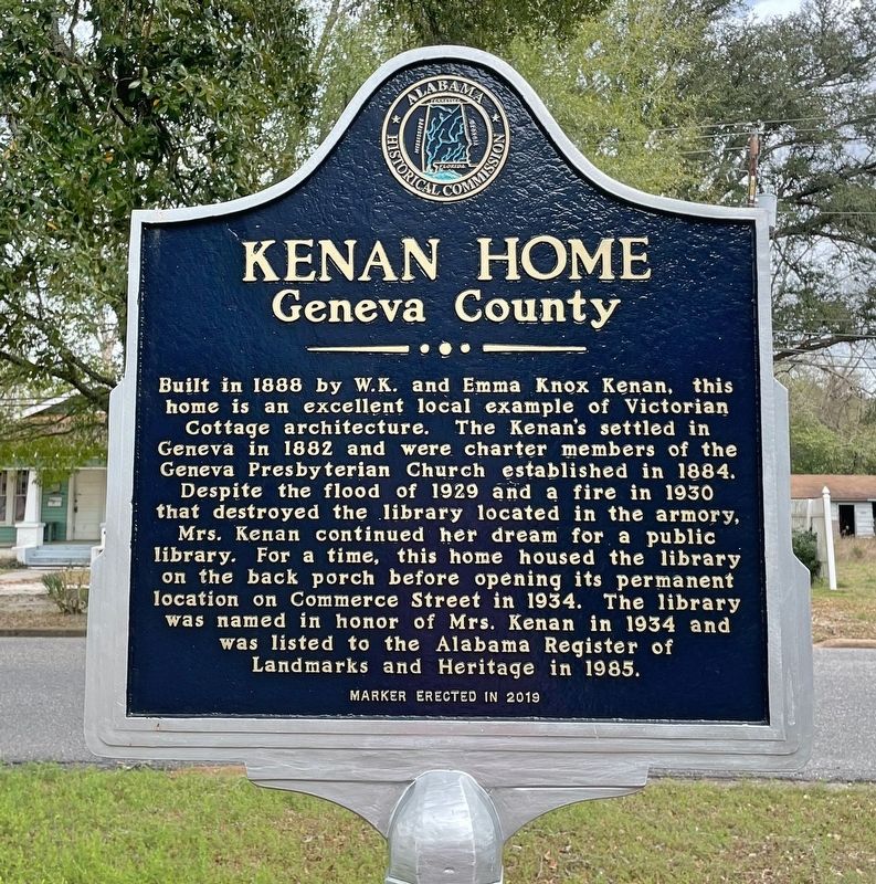 Kenan Home Marker image. Click for full size.