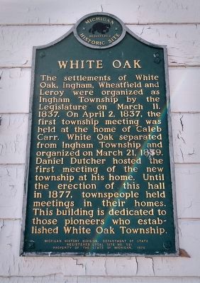White Oak Marker image. Click for full size.