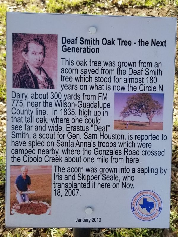 Deaf Smith Oak Tree - the Next Generation Marker image. Click for full size.