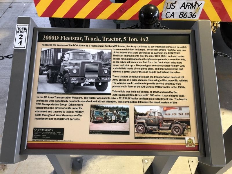 2000D Fleetstar, Truck, Tractor, 5 Ton, 42 Marker image. Click for full size.