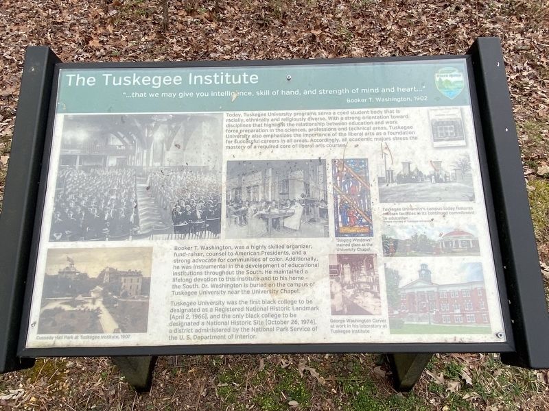 The Tuskegee Institute Marker. Click for full size. The Tuskegee Institute Marker image. Click for full size.