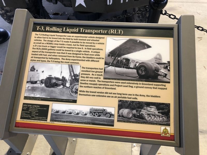 T-3, Rolling Liquid Transporter (RLT) Marker image. Click for full size.